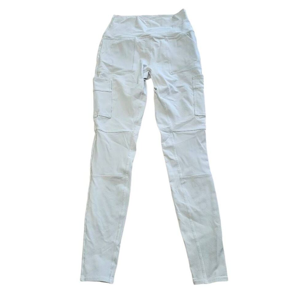 Alo yoga womens Sz S cream high waisted cargo leggings